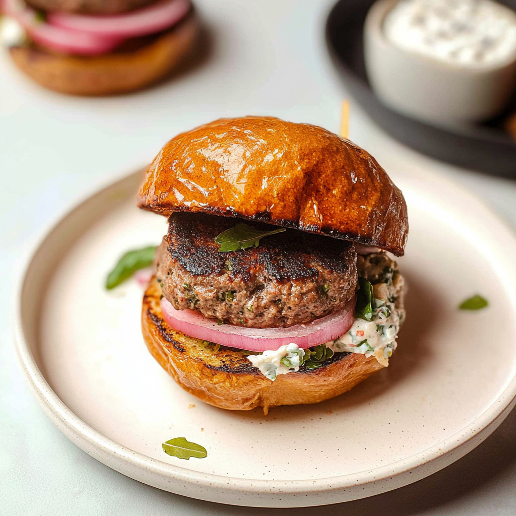 Lamb Feta Burgers