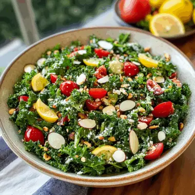 Lemon Parmesan Kale Salad 1