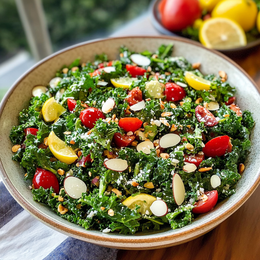 Lemon Parmesan Kale Salad 1