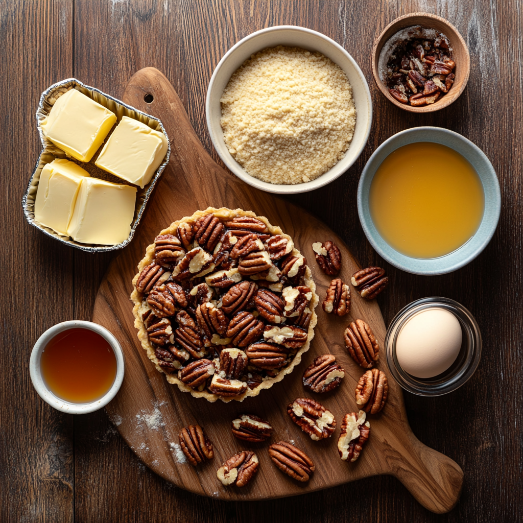 Maple Pecan Pie ingredients