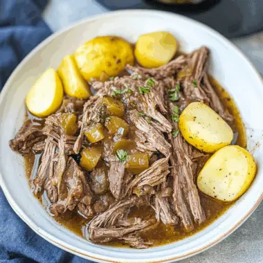 Mississippi Pot Roast with Beef Gravy 1