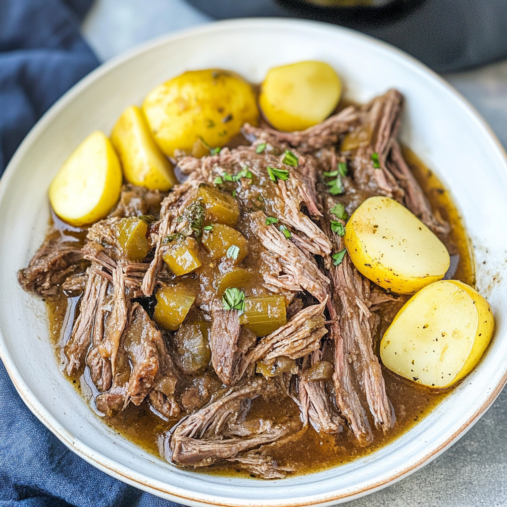 Mississippi Pot Roast with Beef Gravy 1