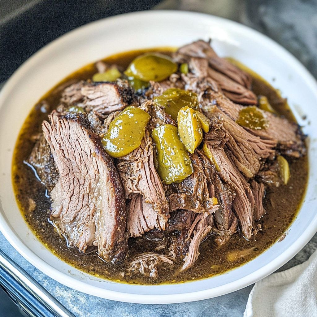 Mississippi Pot Roast with Beef Gravy