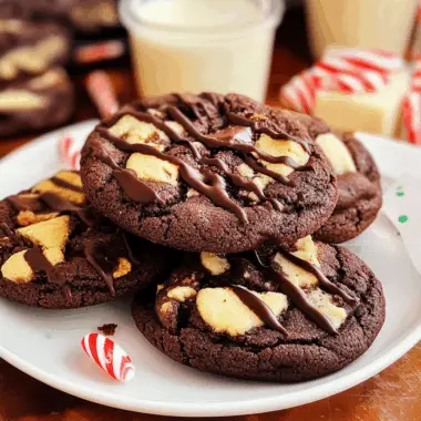 Mocha Peppermint Chocolate Cookies 1