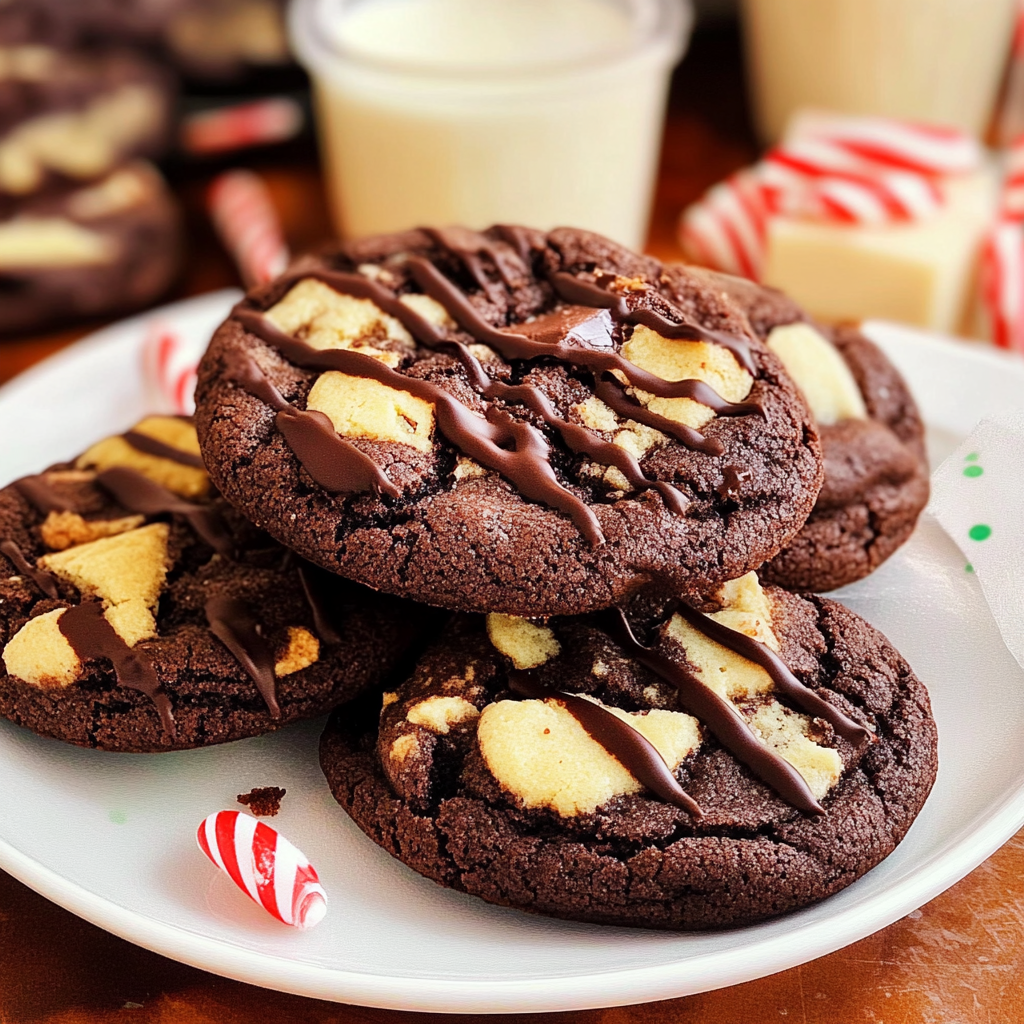 Mocha Peppermint Chocolate Cookies 1