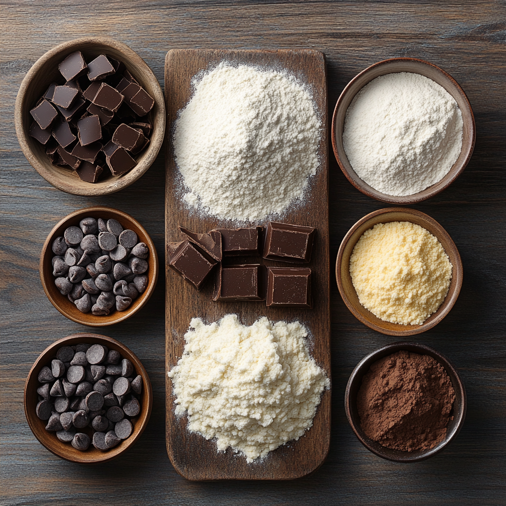 Mocha Peppermint Chocolate Cookies ingredients