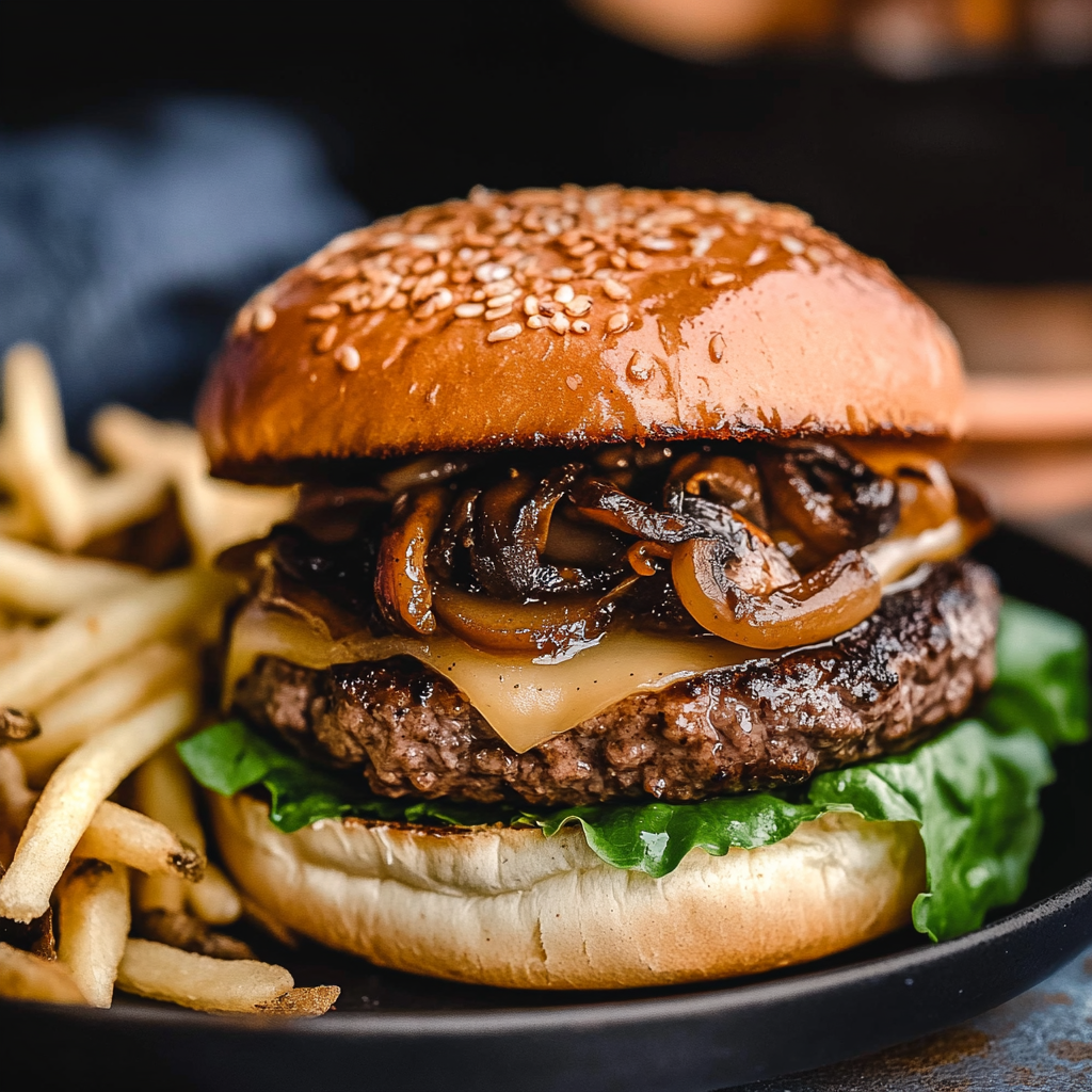 Mushroom Beef Burgers