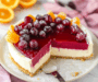 No Bake Cranberry Orange Cheesecake