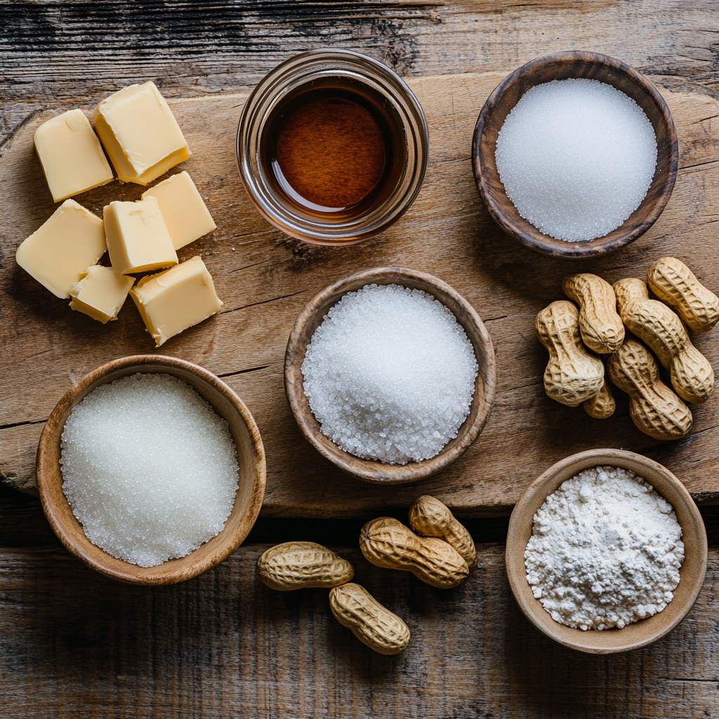 Old-Fashioned Peanut Brittle ingredients