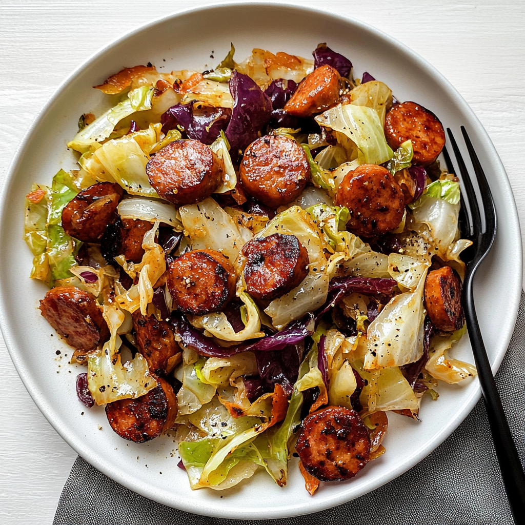 Sausage and Cabbage Stir Fry