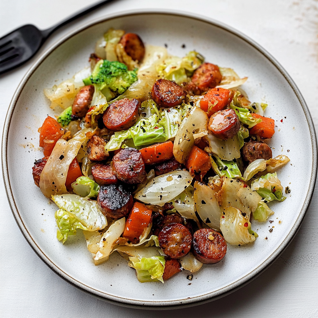 Sausage and Cabbage Stir Fry