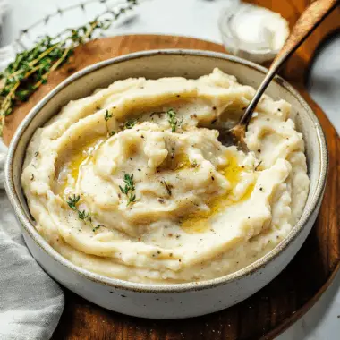 Slow Cooker Garlic Mashed Potatoes 1