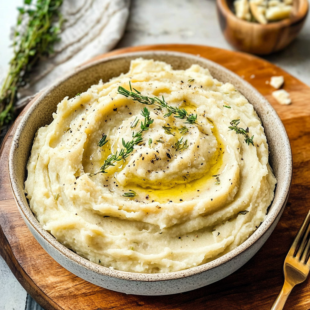 Slow Cooker Garlic Mashed Potatoes