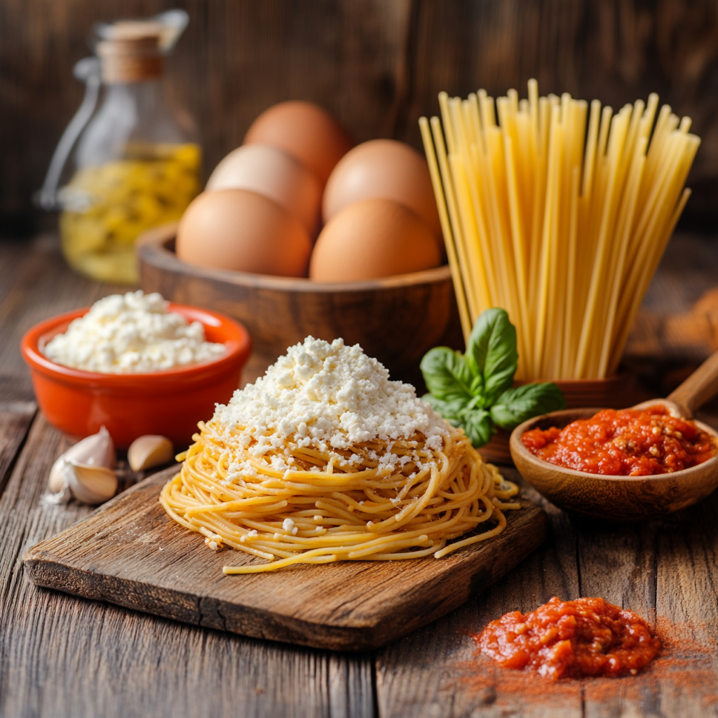 Spaghetti Pie ingredients