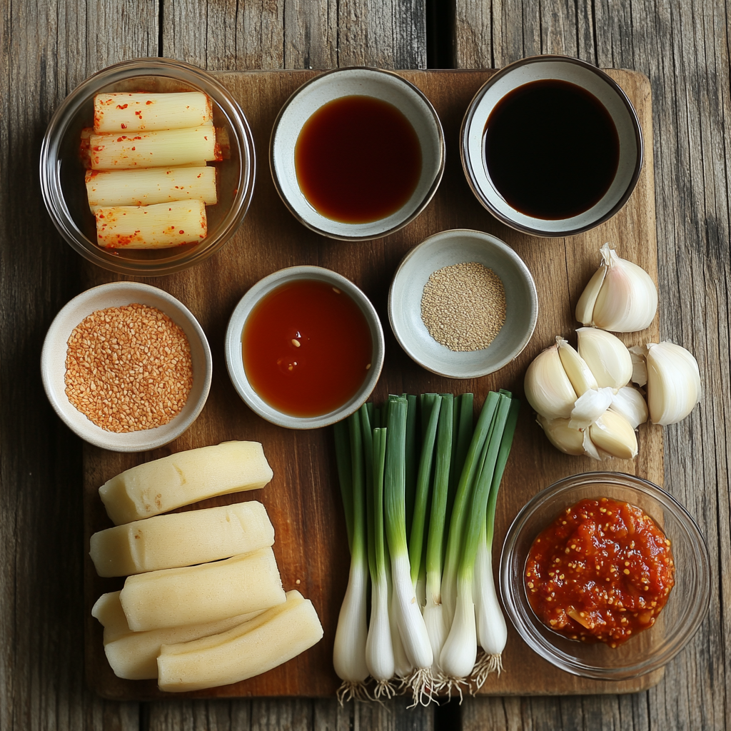 Spicy Korean Rice Cakes ingredients