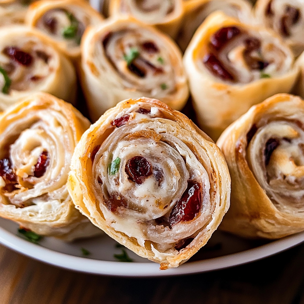 Turkey Cranberry Pinwheels 1