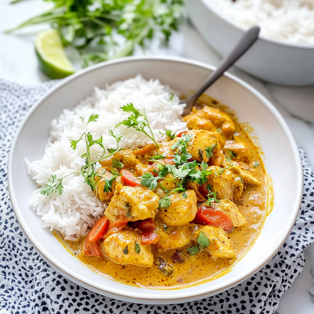 Vadouvan Chicken Curry with Smoked Basmati Rice 1 1