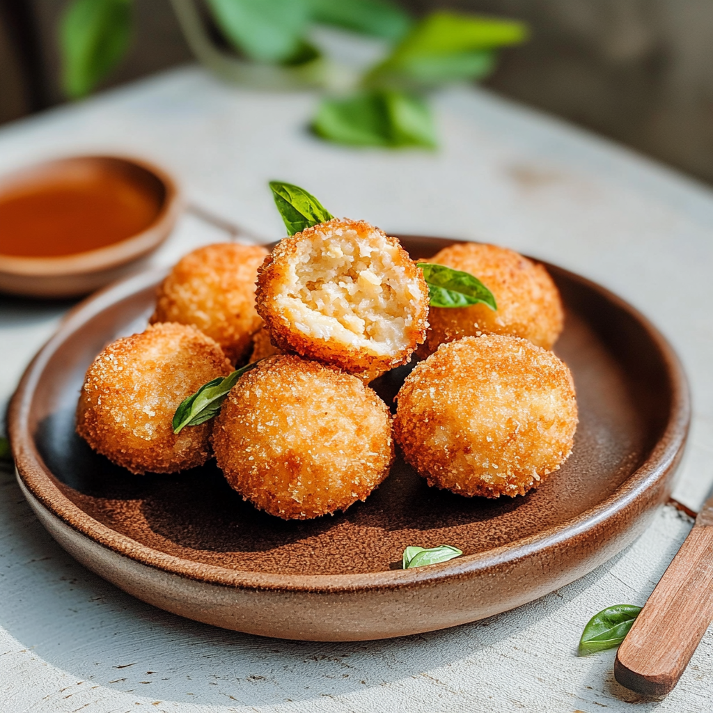 Vegan Fried Goat Cheese Balls