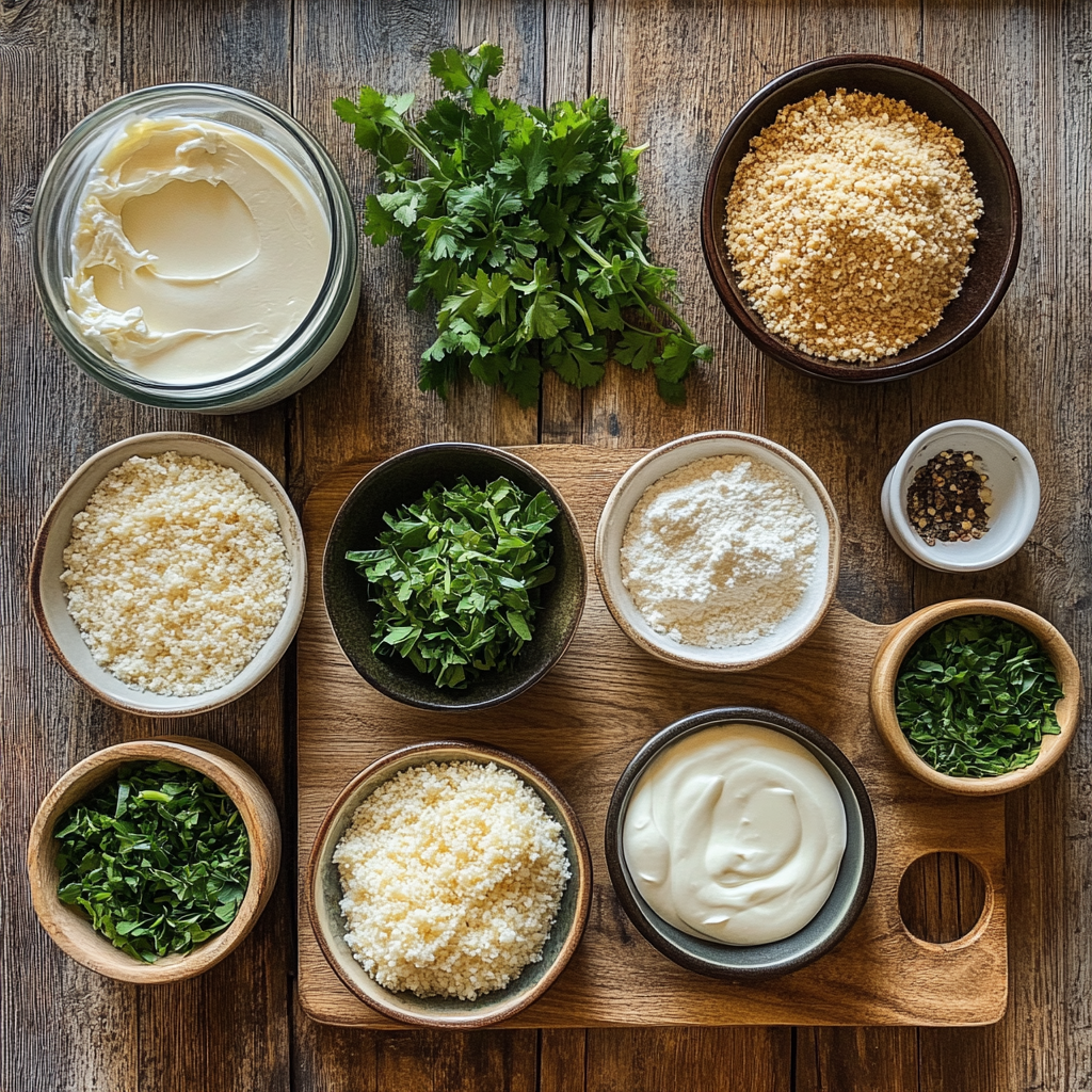 Vegan Fried Goat Cheese Balls ingredients