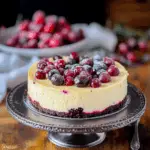 White Chocolate Cranberry Cheesecake 1