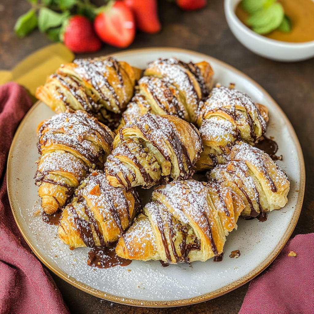 3 Ingredient Nutella Croissants 1