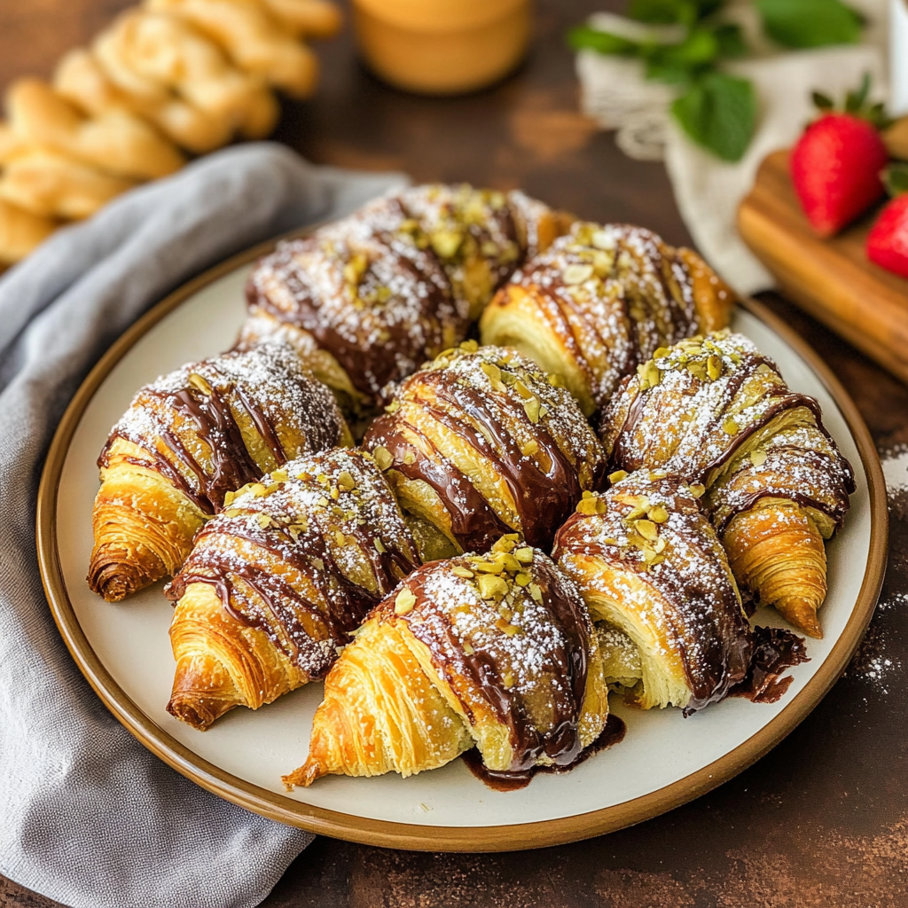 3-Ingredient Nutella Croissants
