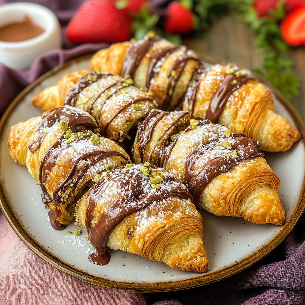 3-Ingredient Nutella Croissants