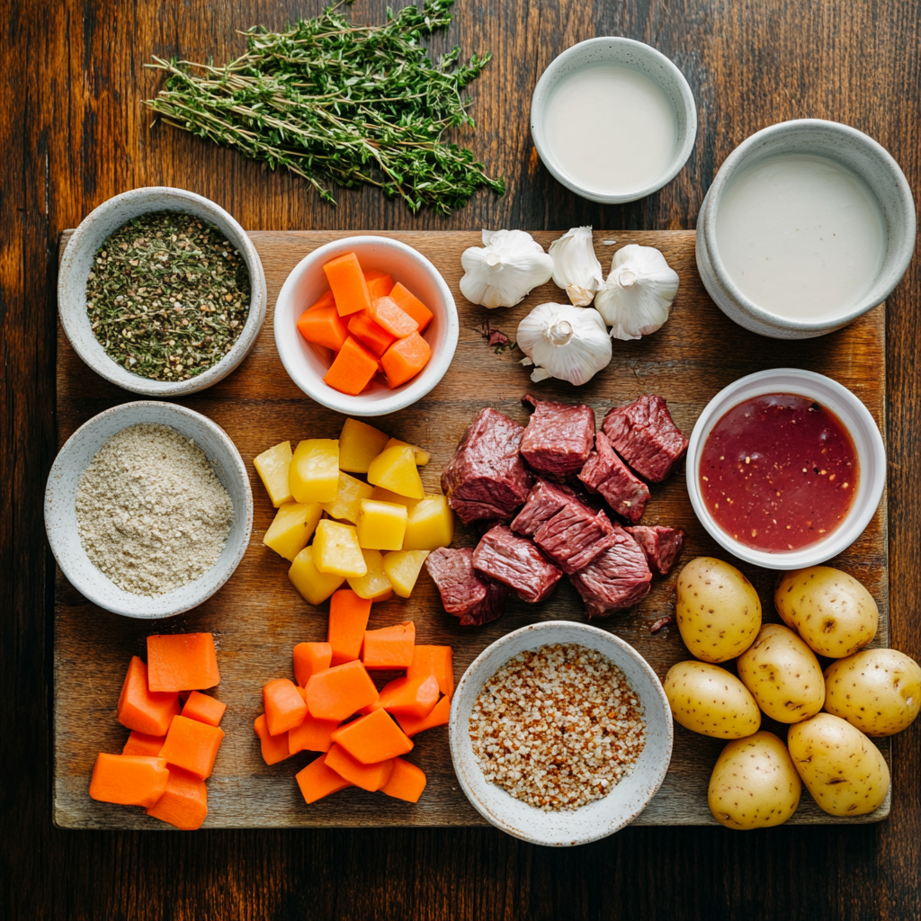 3 Packet Pot Roast ingredients