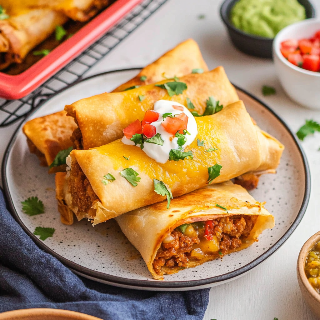 Beef Chimichangas