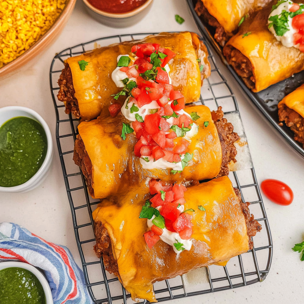 Beef Chimichangas