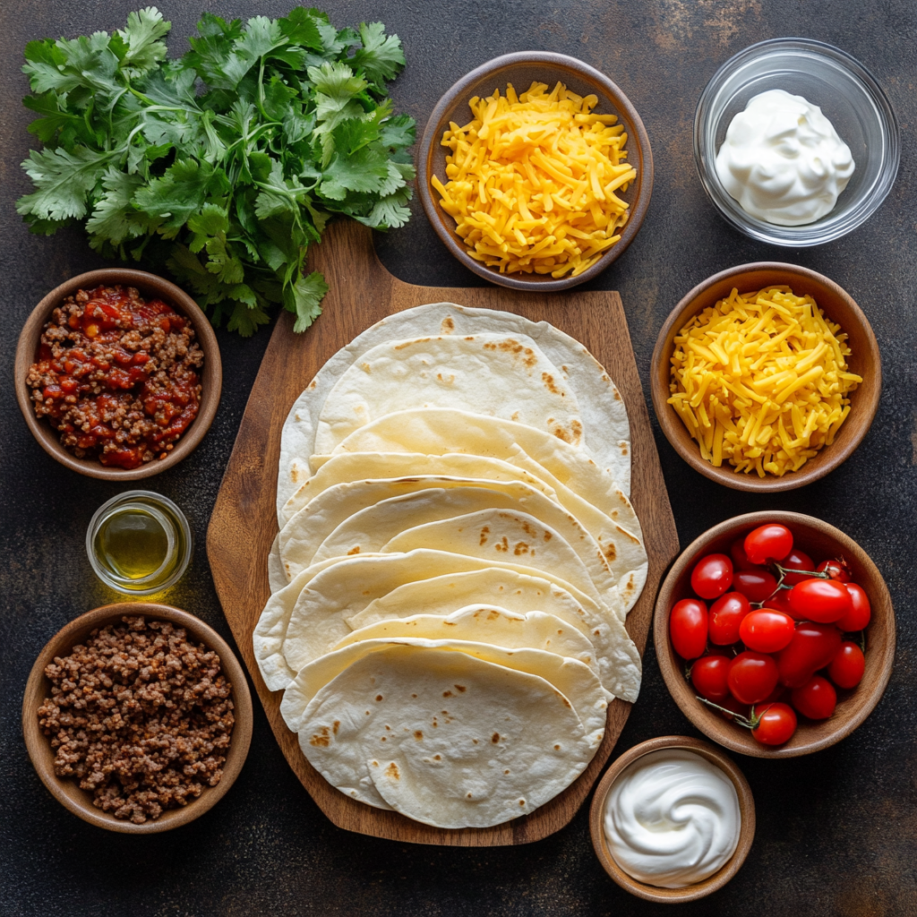 Beef Chimichangas ingredients