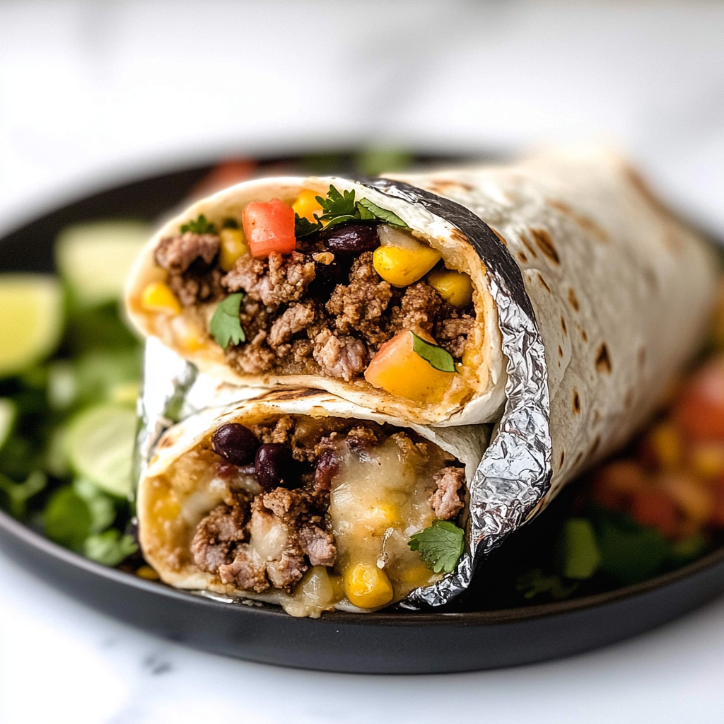 Beef and Bean Burritos