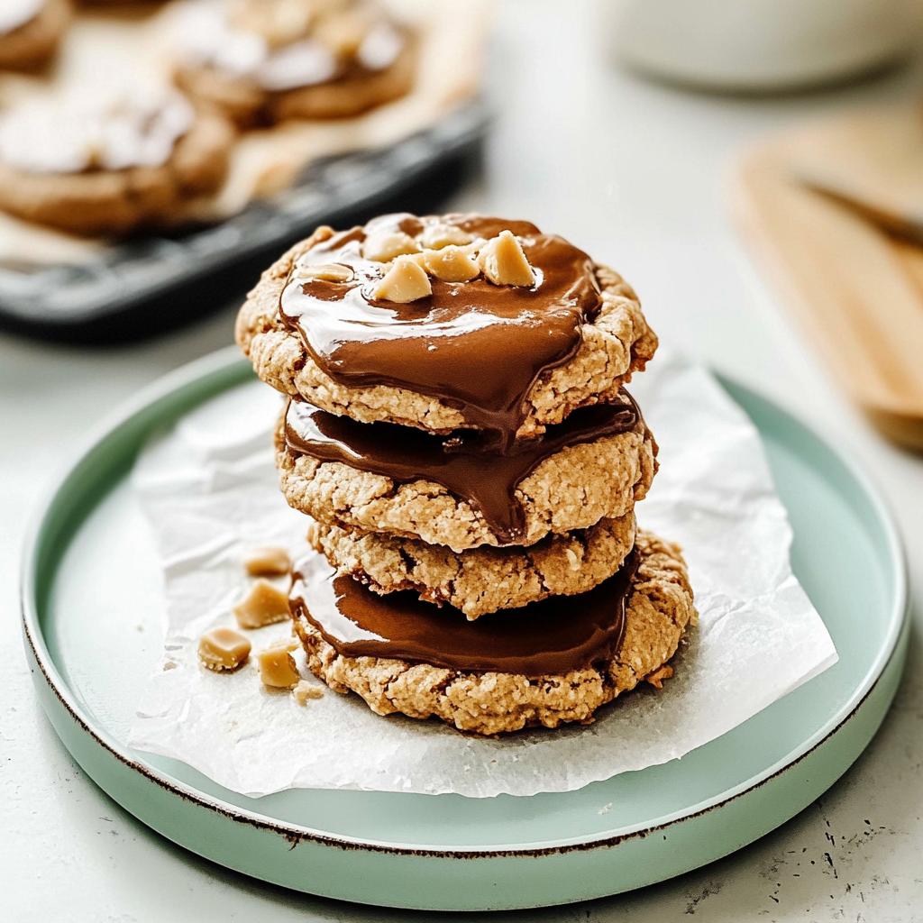 Chewy Peanut Butter Scotcheroo Cookies 1