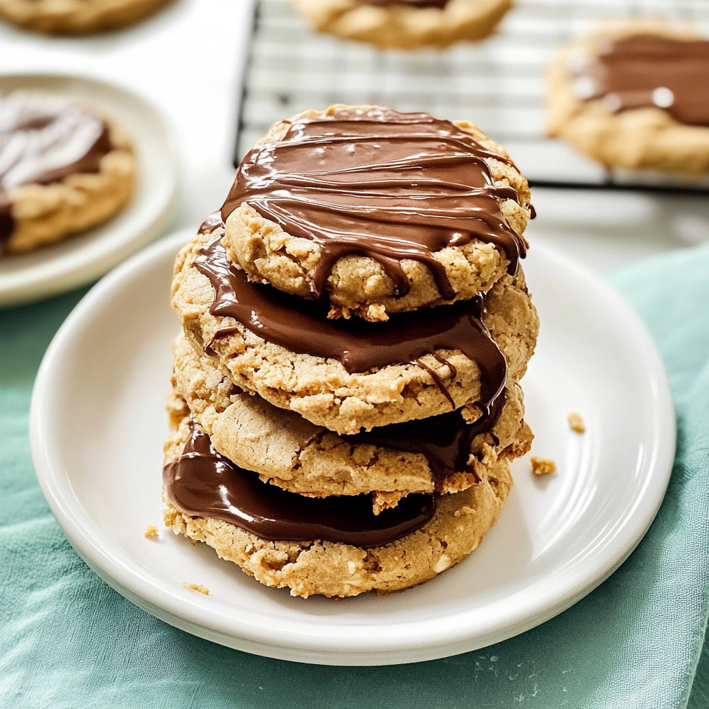 Chewy Peanut Butter Scotcheroo Cookies