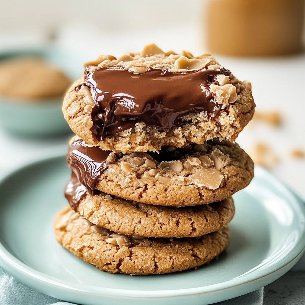 Chewy Peanut Butter Scotcheroo Cookies
