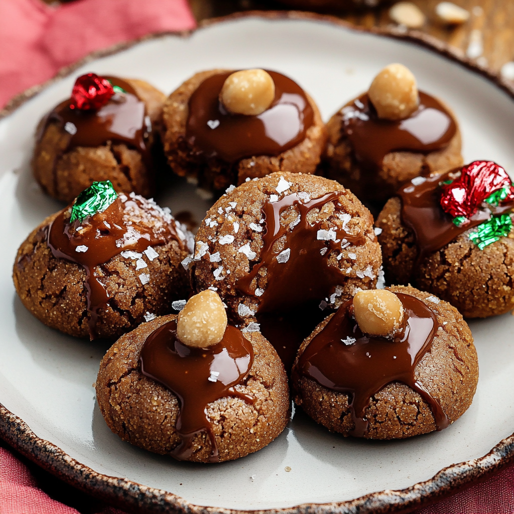 Chocolate Peanut Butter Blossoms 1