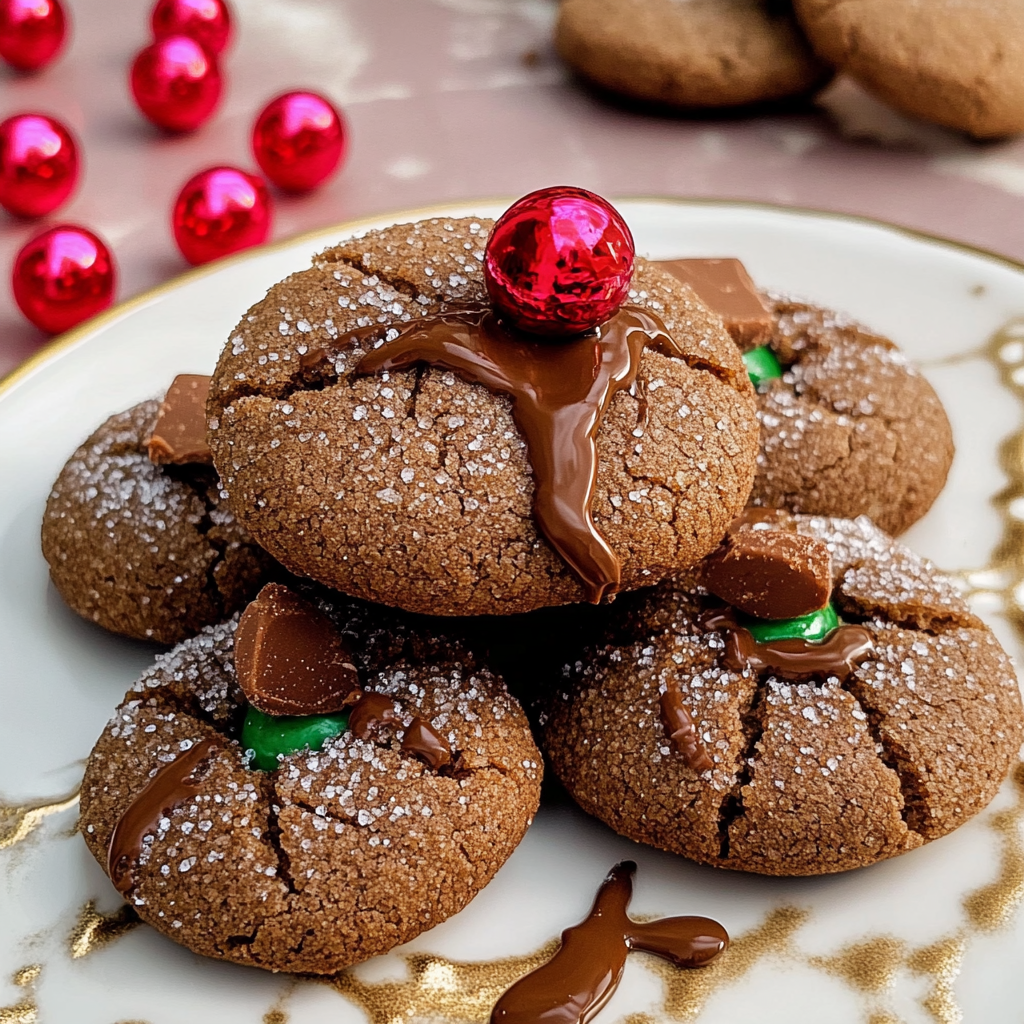 Chocolate Peanut Butter Blossoms
