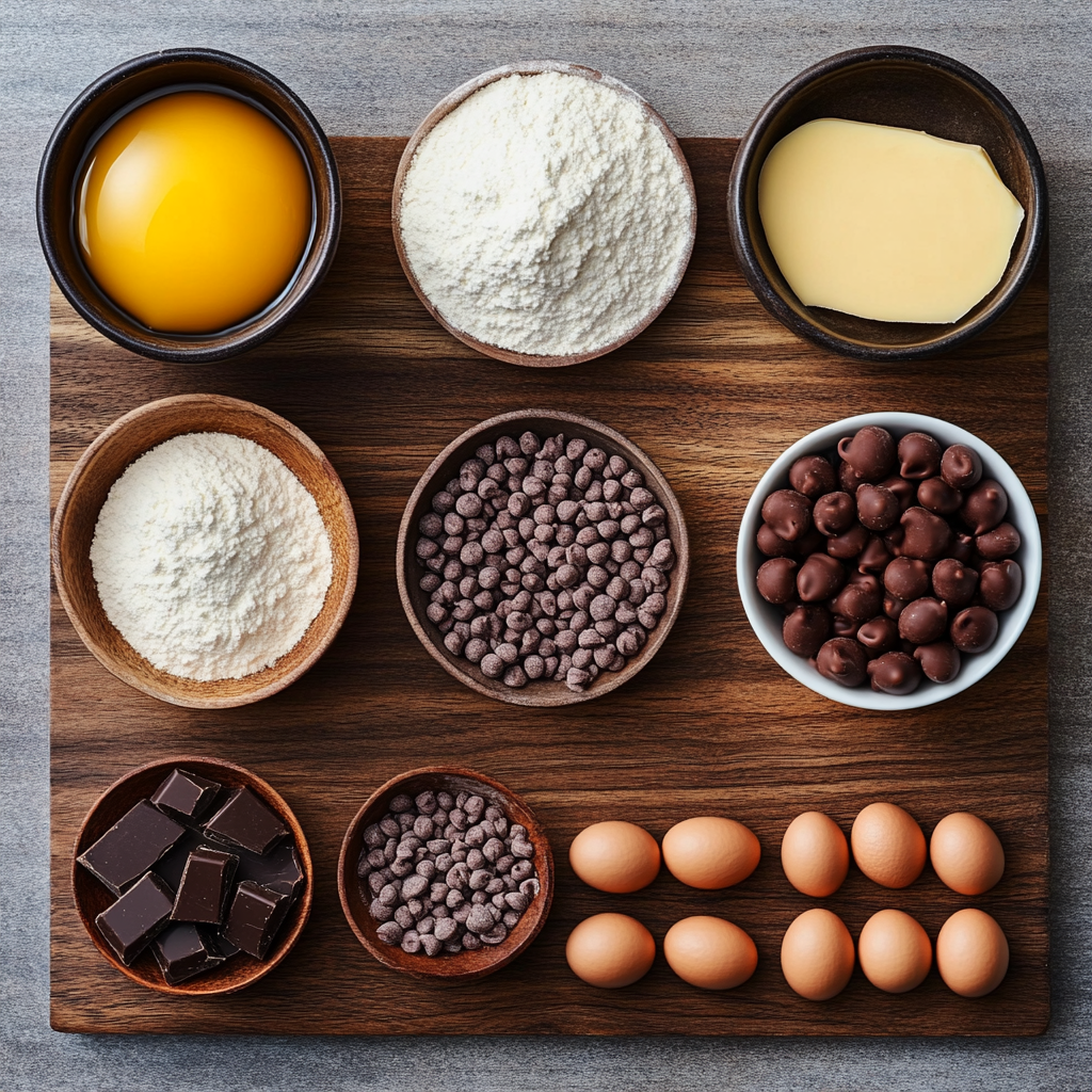 Chocolate Peanut Butter Blossoms ingredients