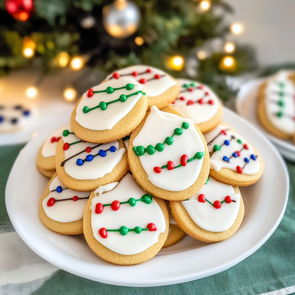 Christmas Light Cookies 1