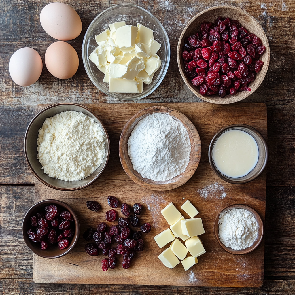 Cranberry Bliss Bars ingredients