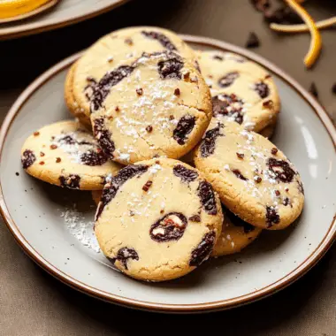 Cranberry Orange Shortbread Cookies 1
