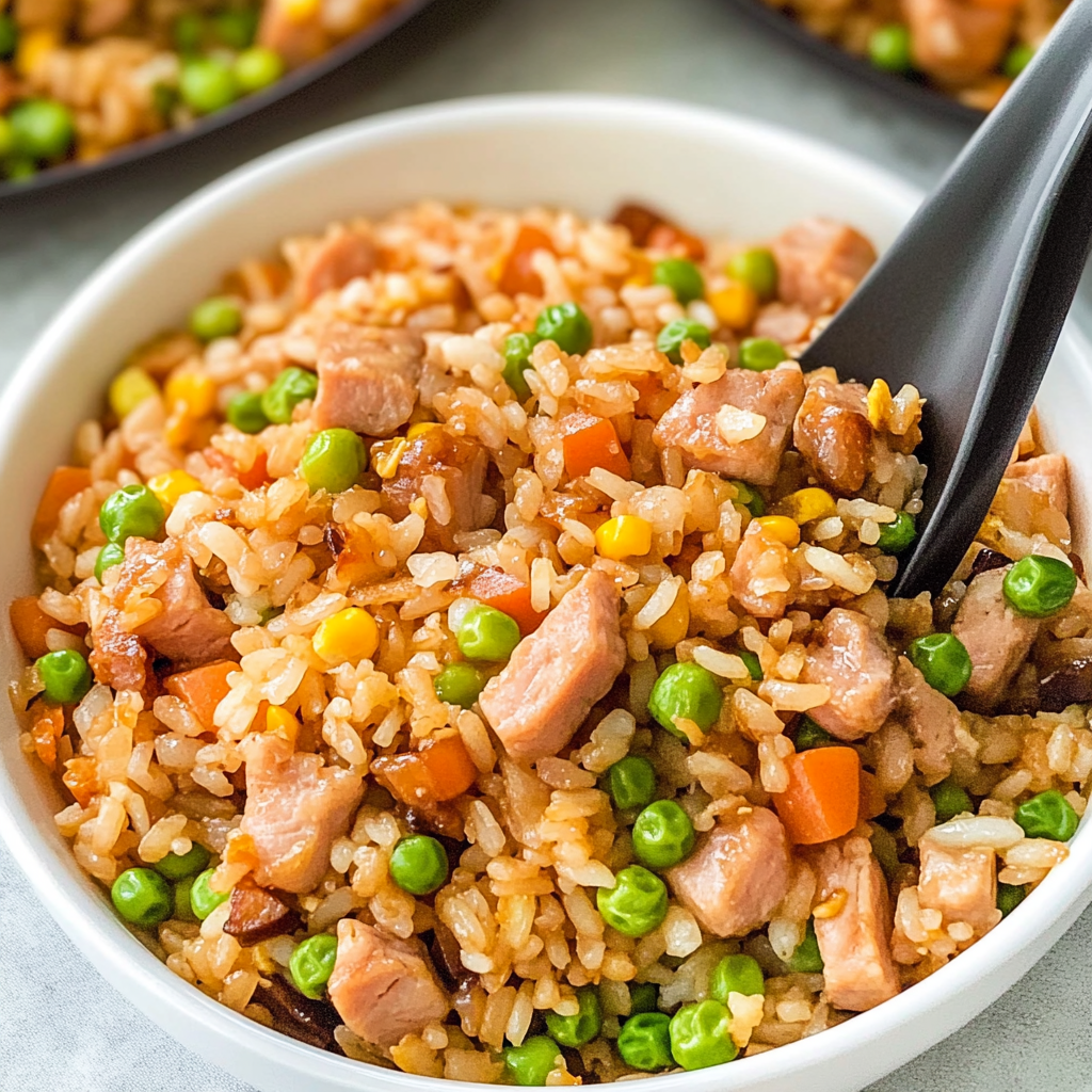 Easy Spam Fried Rice 1
