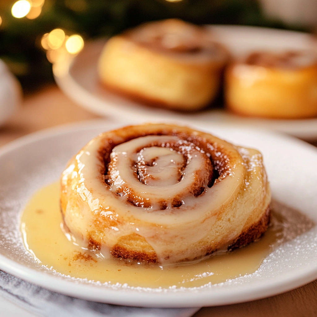 Eggnog Cinnamon Rolls