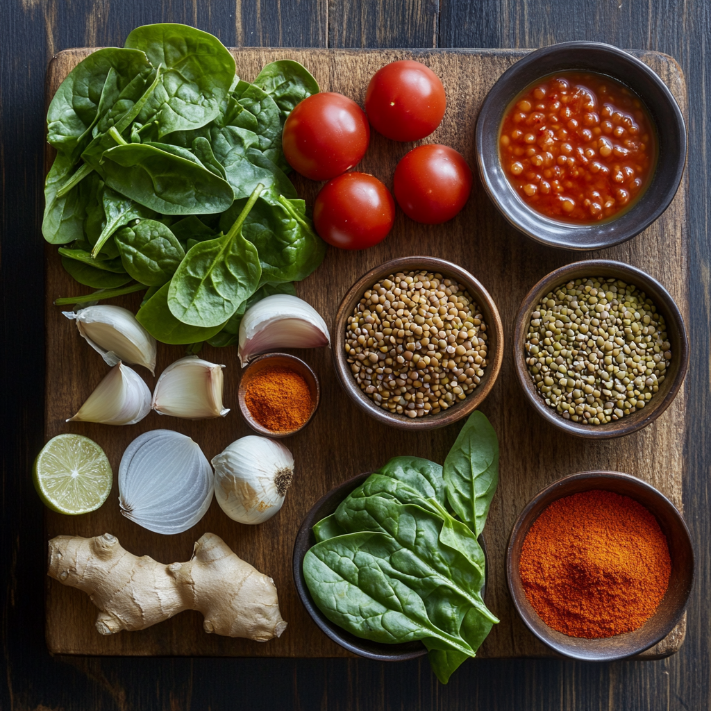 Ethiopian Lentils ingredients