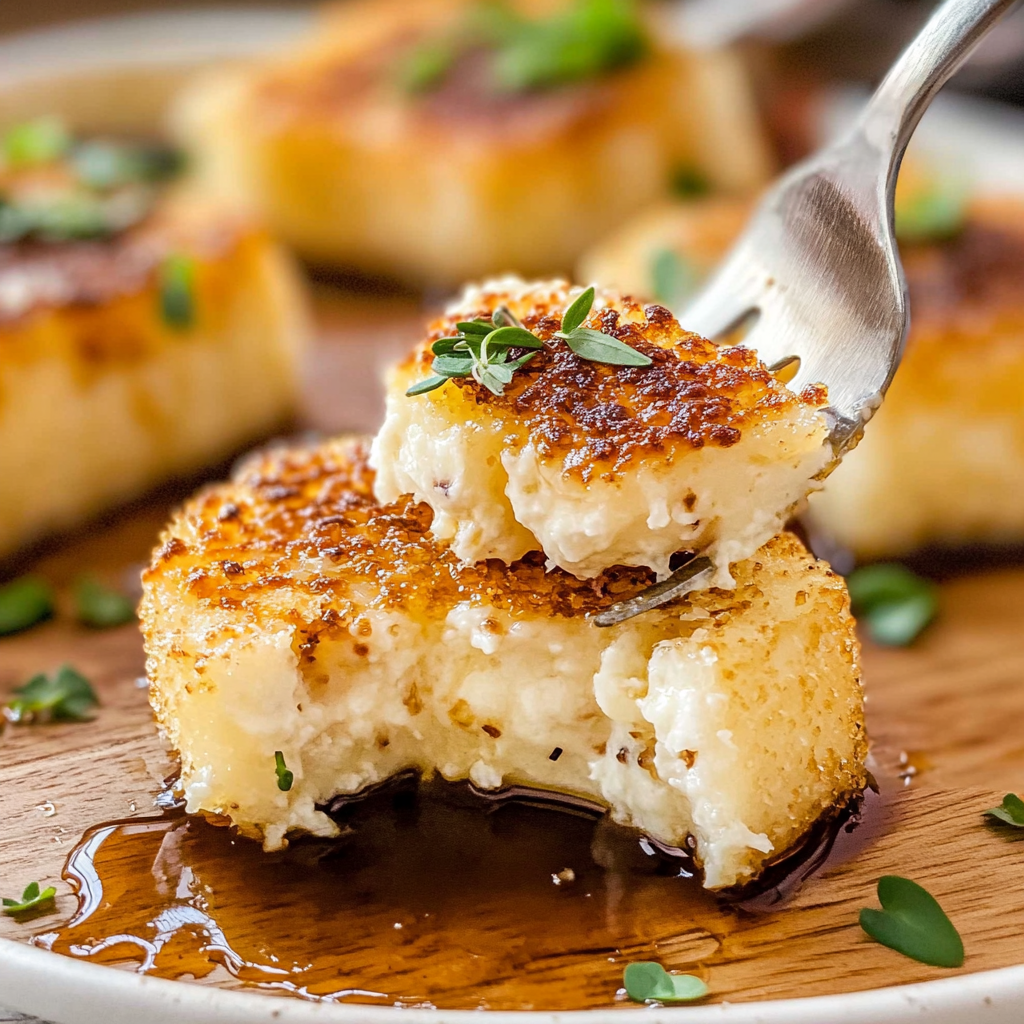 Fried Cheese (with Balsamic Honey)