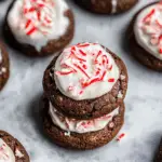 Frosted Peppermint Brownie Cookies 1