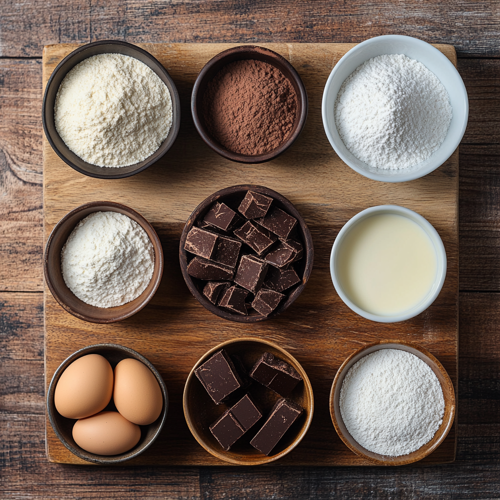 Frosted Peppermint Brownie Cookies ingredients