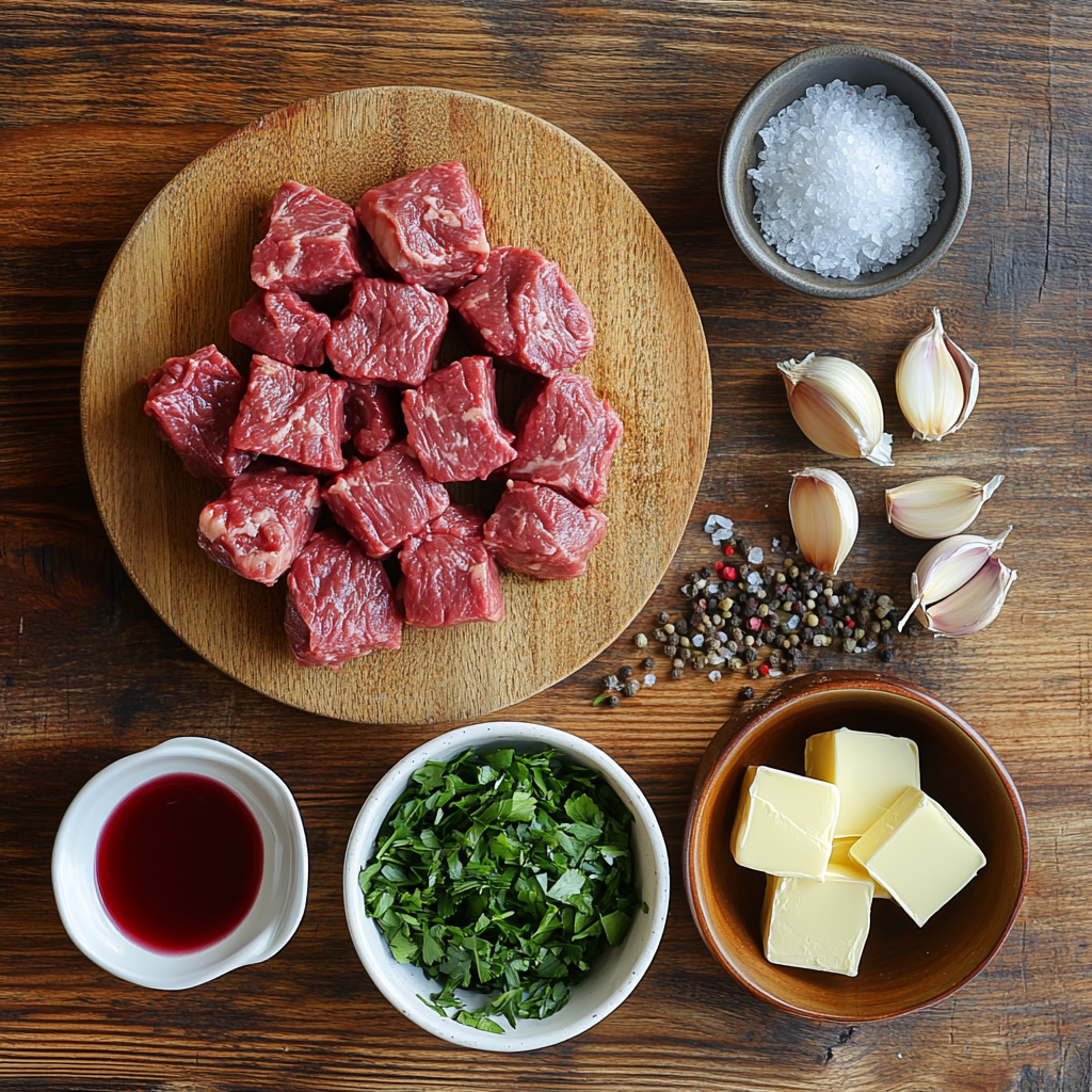 Garlic Butter Steak Bites ingredients