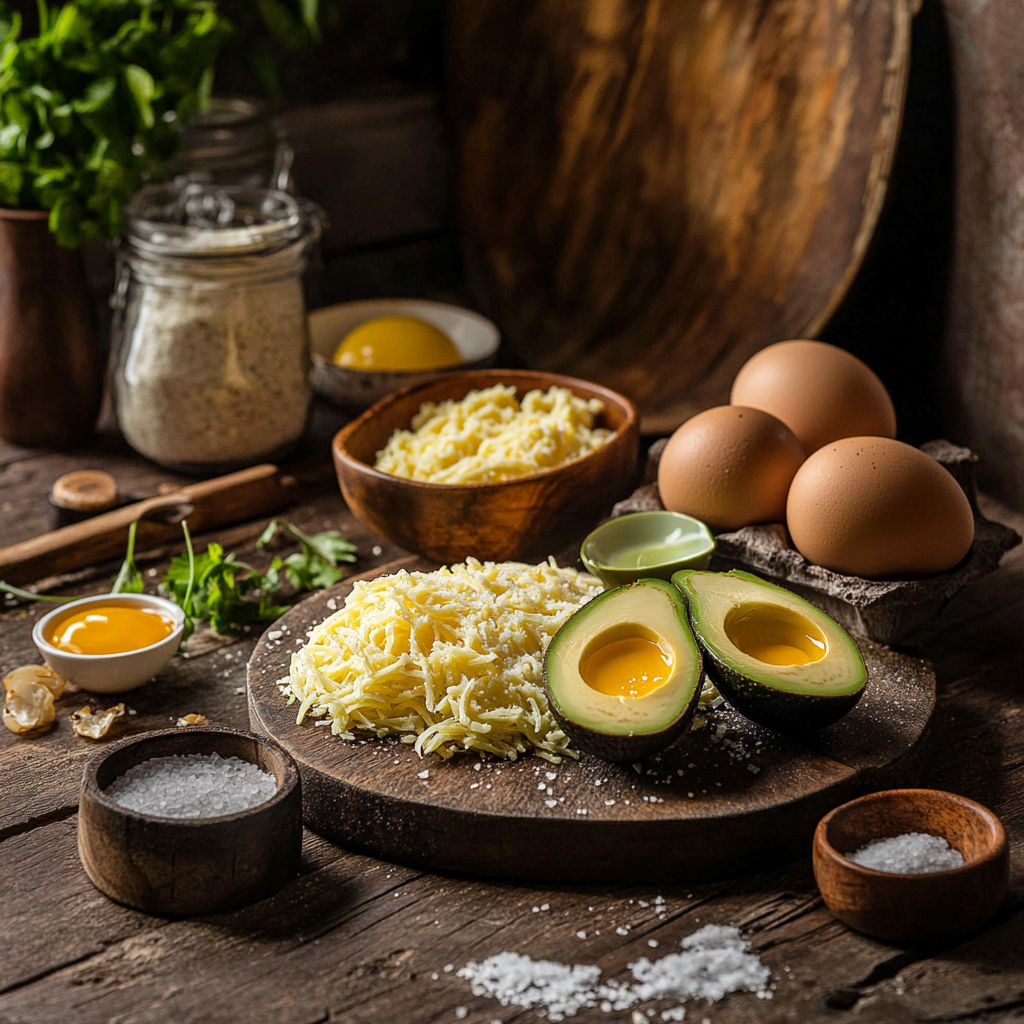 Hashbrown Avocado Toast ingredients