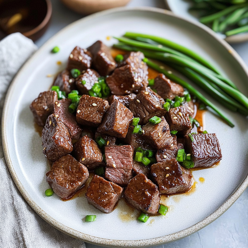 Honey Garlic Steak Bites